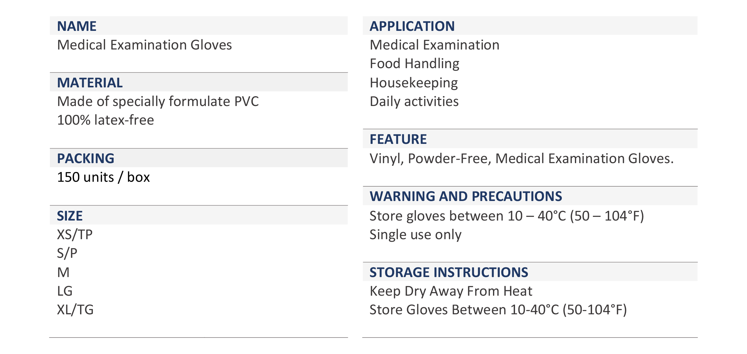 Technical Specifications