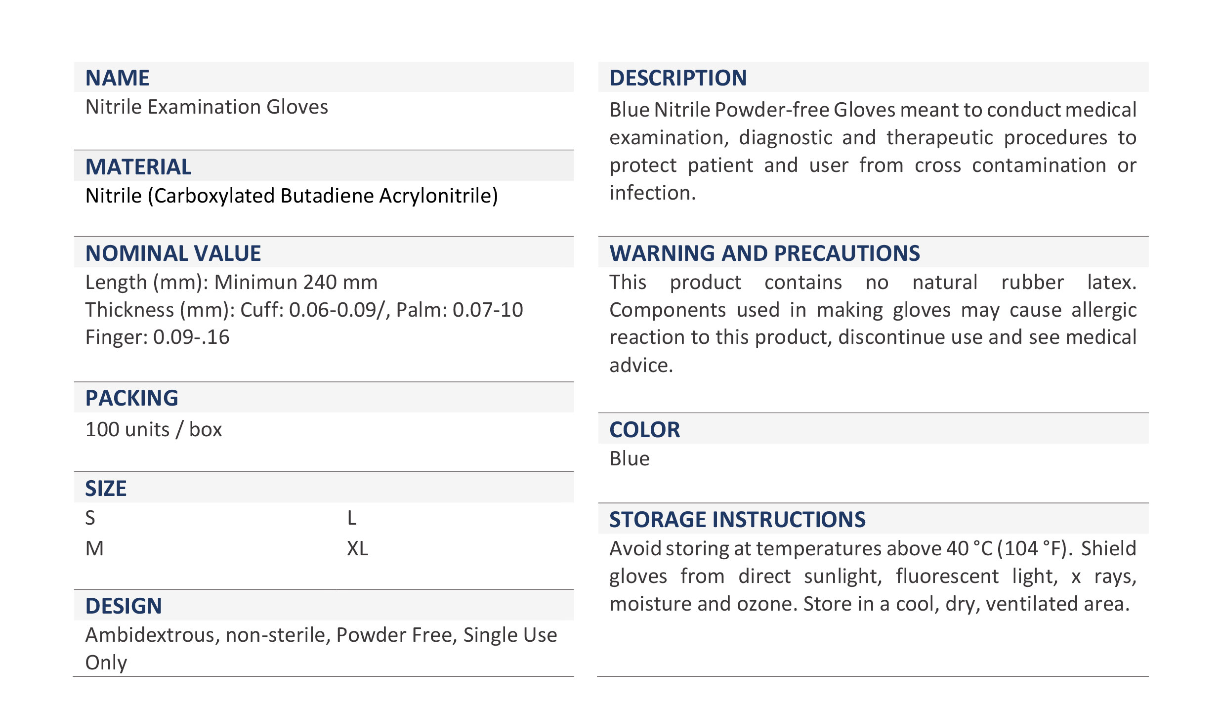 Technical Specifications